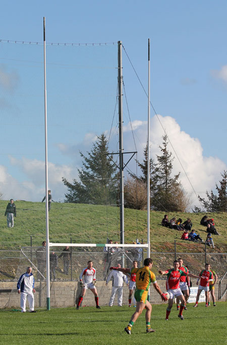 Action from the division one National Football League match between Donegal and Mayo.