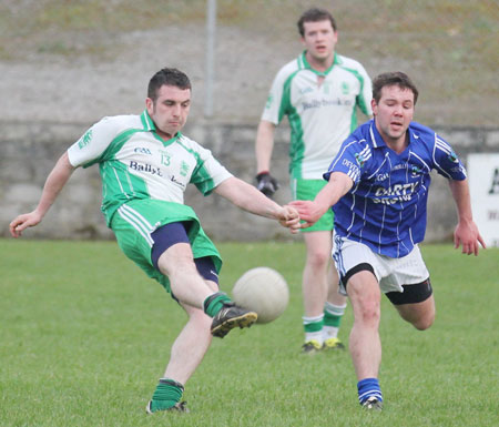 Action from the challenge match against Devenish.