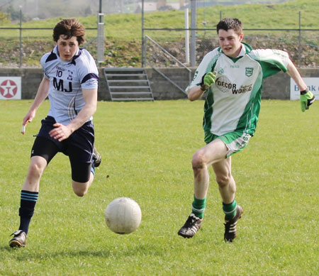 Action from the challenge match against Belcoo.