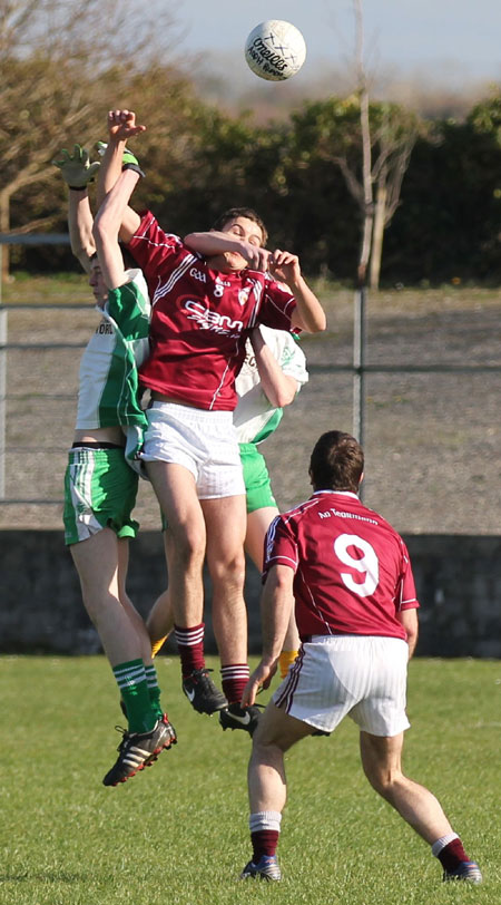 Action from the division three senior reserve football league match against Termon.