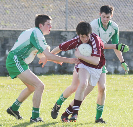 Action from the division three senior reserve football league match against Termon.