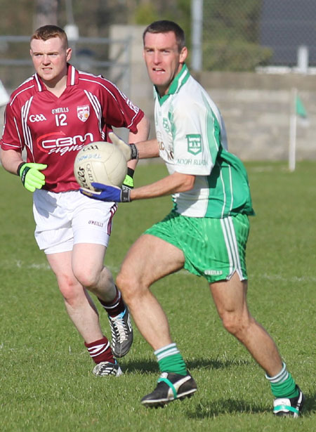 Action from the division three senior reserve football league match against Termon.