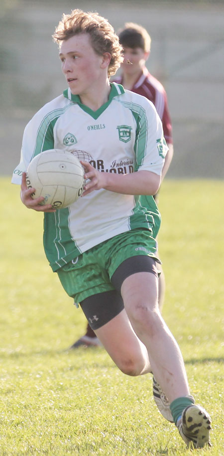 Action from the division three senior reserve football league match against Termon.