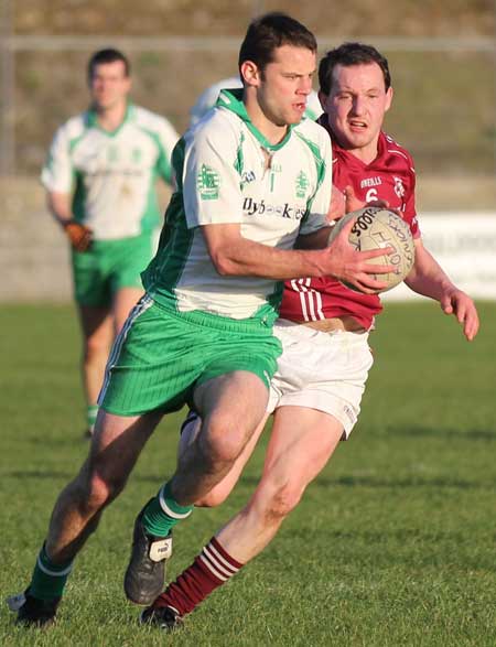 Action from the division three senior football league match against Termon.