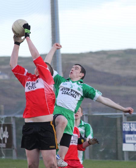 Action from the under 16 league game against Killybegs.