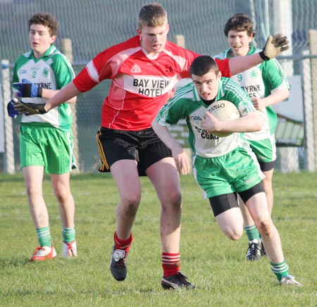 Action from the under 16 league game against Killybegs.