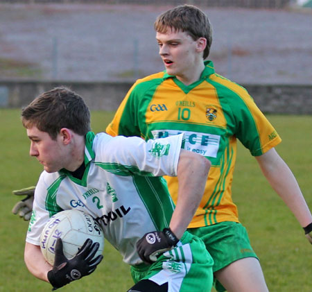 Action from the under 18 league game against Ardara.