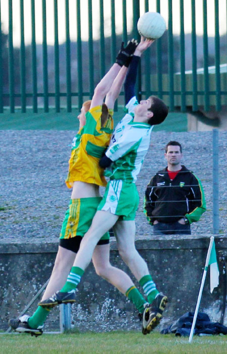 Action from the under 18 league game against Ardara.