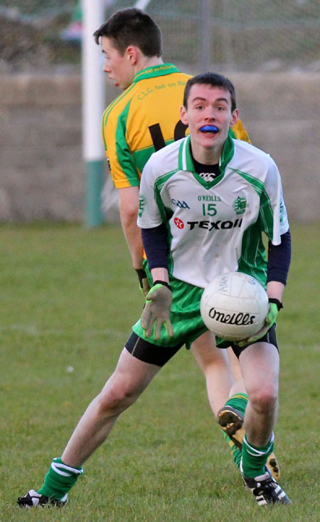 Action from the under 18 league game against Ardara.