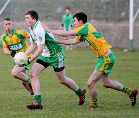 Action from the under 18 league game against Ardara.