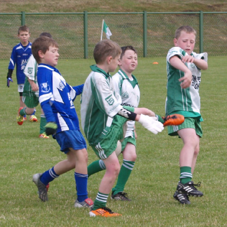 Action from the under 10 blitz at Saint Naul's.