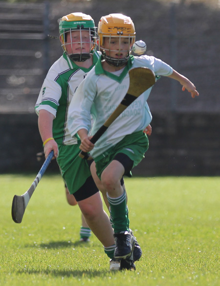 Action from the Aodh Ó Dlaigh tournament in Father Tierney Park.