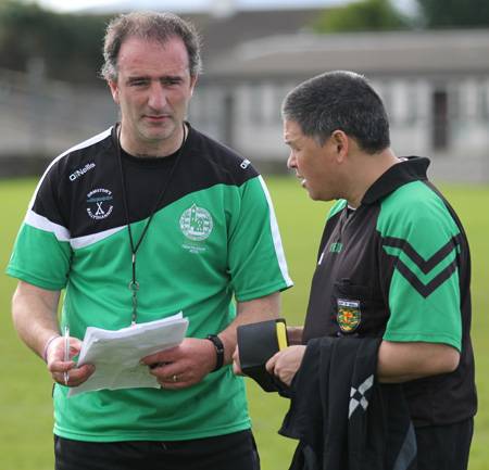 Action from the Aodh Ó Dlaigh tournament in Father Tierney Park.