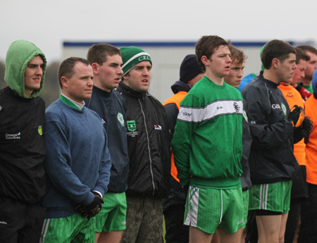 Action from the intermediate reserve football championship final against Buncrana.