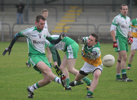 Action from the intermediate reserve football championship final against Buncrana.