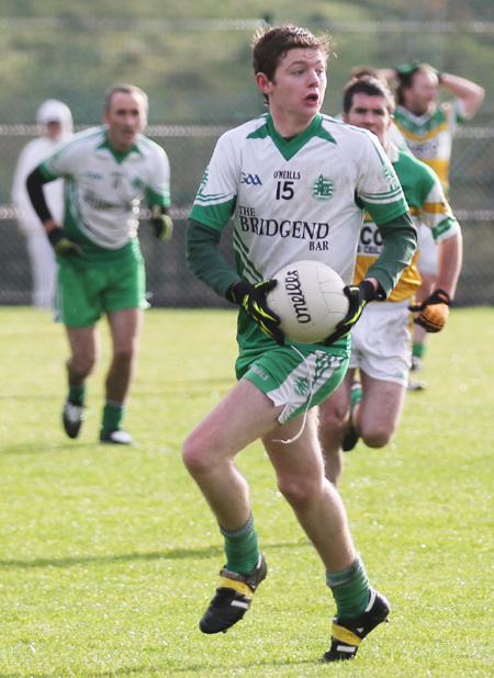 Action from the intermediate reserve football championship final against Buncrana.