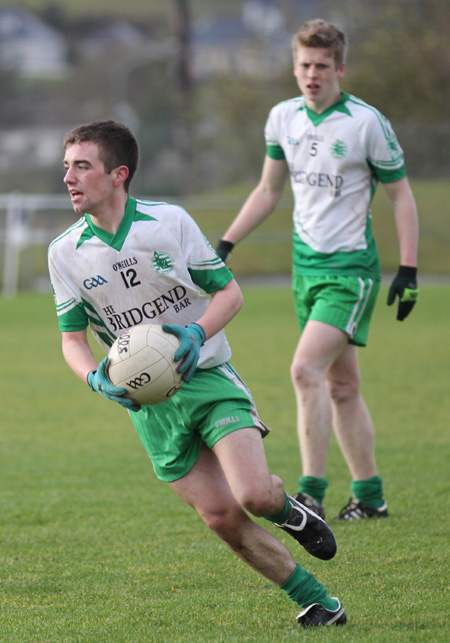 Action from the intermediate reserve football championship final against Buncrana.