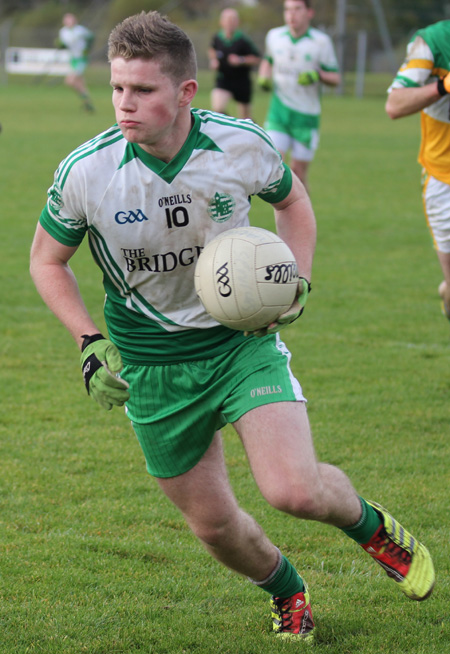 Action from the intermediate reserve football championship final against Buncrana.