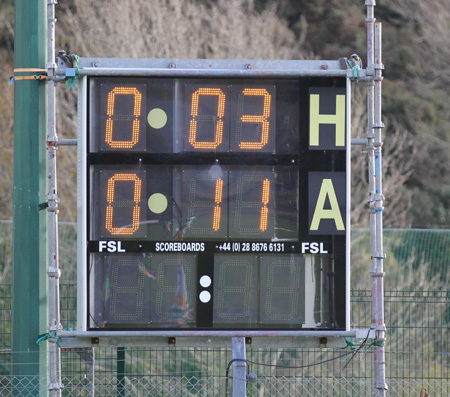 Action from the intermediate reserve football championship final against Buncrana.