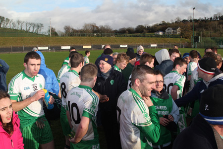 Action from the intermediate reserve football championship final against Buncrana.