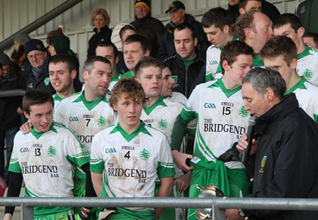 Action from the intermediate reserve football championship final against Buncrana.