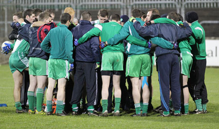 Action from the intermediate football championship final against Termon.