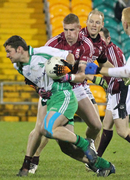 Action from the intermediate football championship final against Termon.