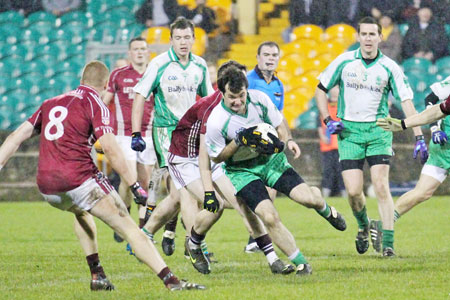 Action from the intermediate football championship final against Termon.