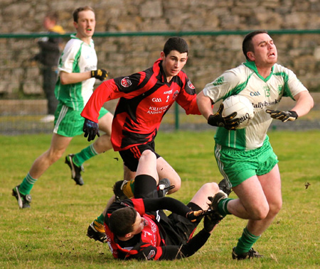 Action from the senior division 3 match against Red Hugh's.