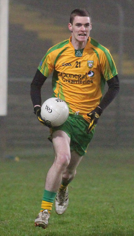 Action from the national football league match against Armagh.