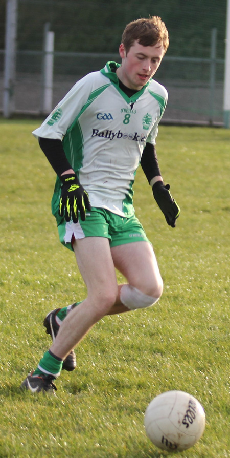 Action from the challenge match between Aodh Ruadh and Derrygonnelly Harps.