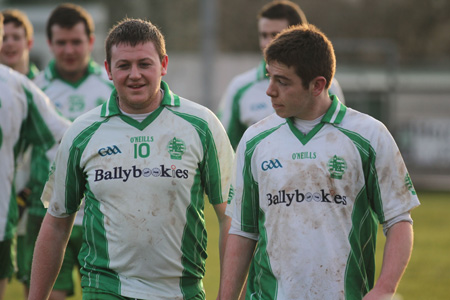 Action from the challenge match between Aodh Ruadh and Derrygonnelly Harps.