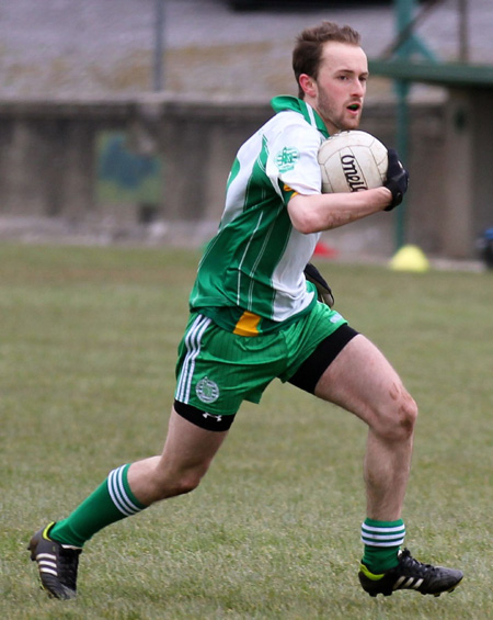 Action from the challenge match between Aodh Ruadh and Urney.