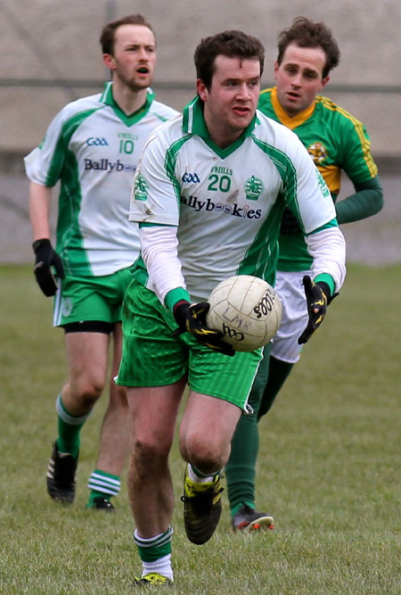 Action from the challenge match between Aodh Ruadh and Urney.