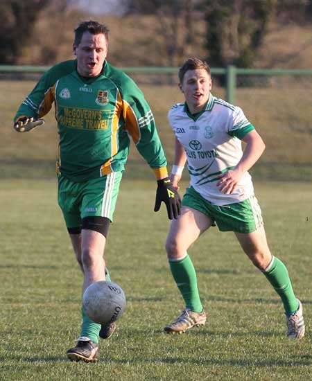 Action from the division 3 senior game against Saint Naul's.