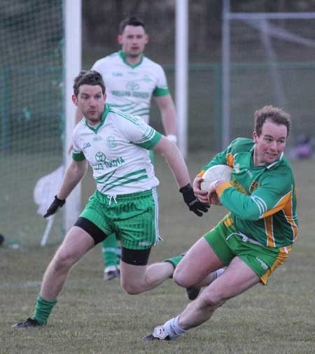 Action from the division 3 senior game against Saint Naul's.