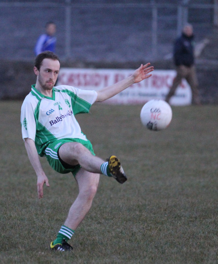 Action from the  division 3 senior game against Naomh Colmcille.