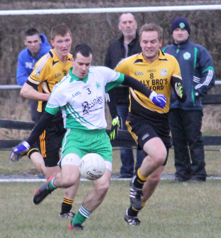 Action from the  division 3 senior game against Naomh Padraig, Lifford.