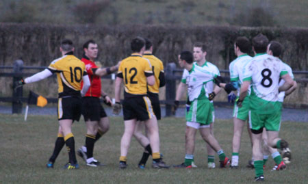 Action from the  division 3 senior game against Naomh Padraig, Lifford.