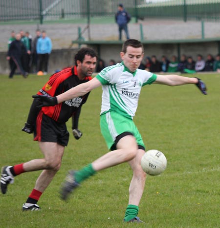 Action from the division three senior football league match against Red Hugh's.