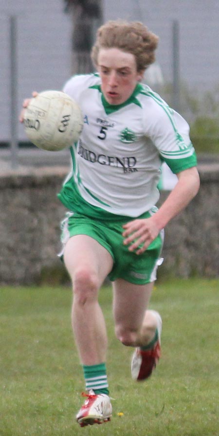 Action from the division three senior football league match against Red Hugh's.