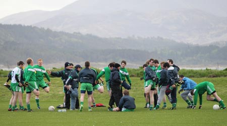 Action from the division three senior football league match against Downings.