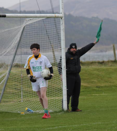 Action from the division three senior football league match against Downings.