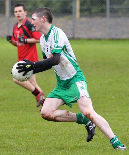 Action from the reserve division 3 senior game against Naomh Bríd.