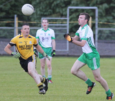 Action from the division 3 senior game against Naomh Padraig, Lifford.