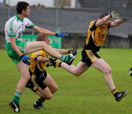 Action from the division 3 senior game against Naomh Padraig, Lifford.