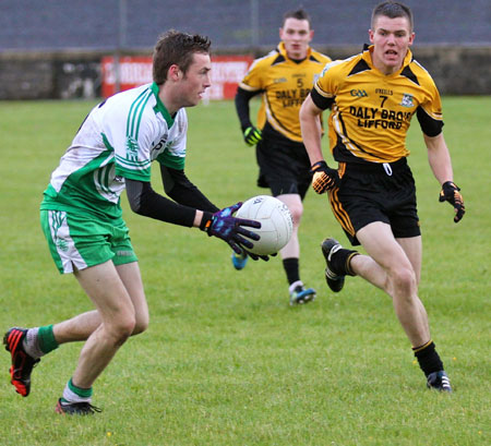 Action from the division 3 senior game against Naomh Padraig, Lifford.