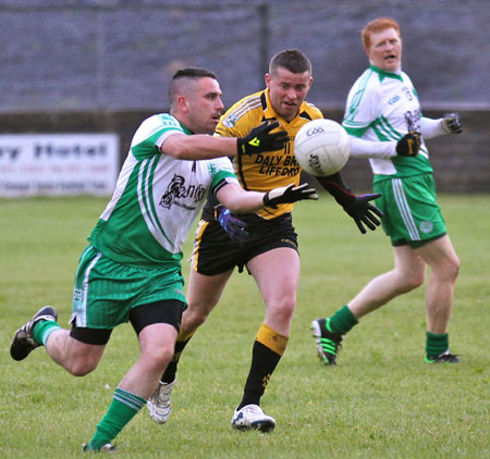 Action from the division 3 senior game against Naomh Padraig, Lifford.