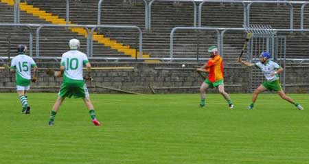 Action from the senior hurling league game against MacCumhaill's.