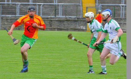 Action from the senior hurling league game against MacCumhaill's.